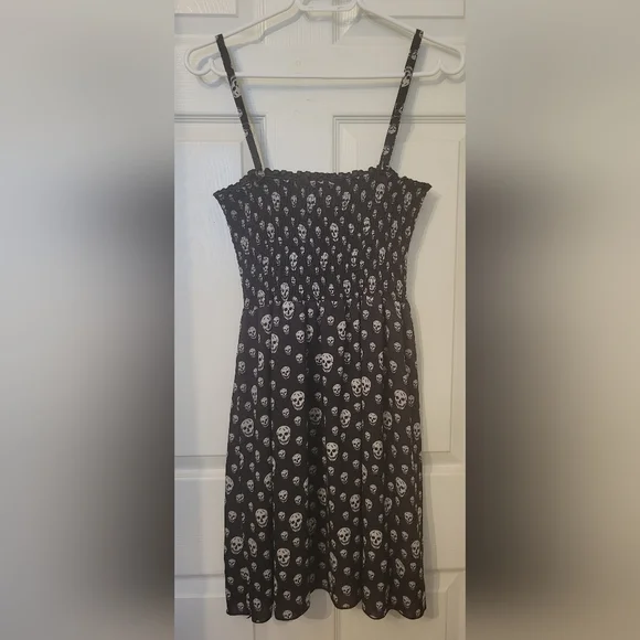 Skull Print Smocked Dress or Skirt - Picture 2 of 5